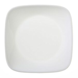 Square Pure White 6-1/2” Plate (Set of 4)