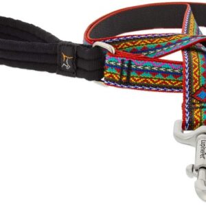 Dog Leash 1" Wide El Paso Design 6-Foot Long with Padded Handle