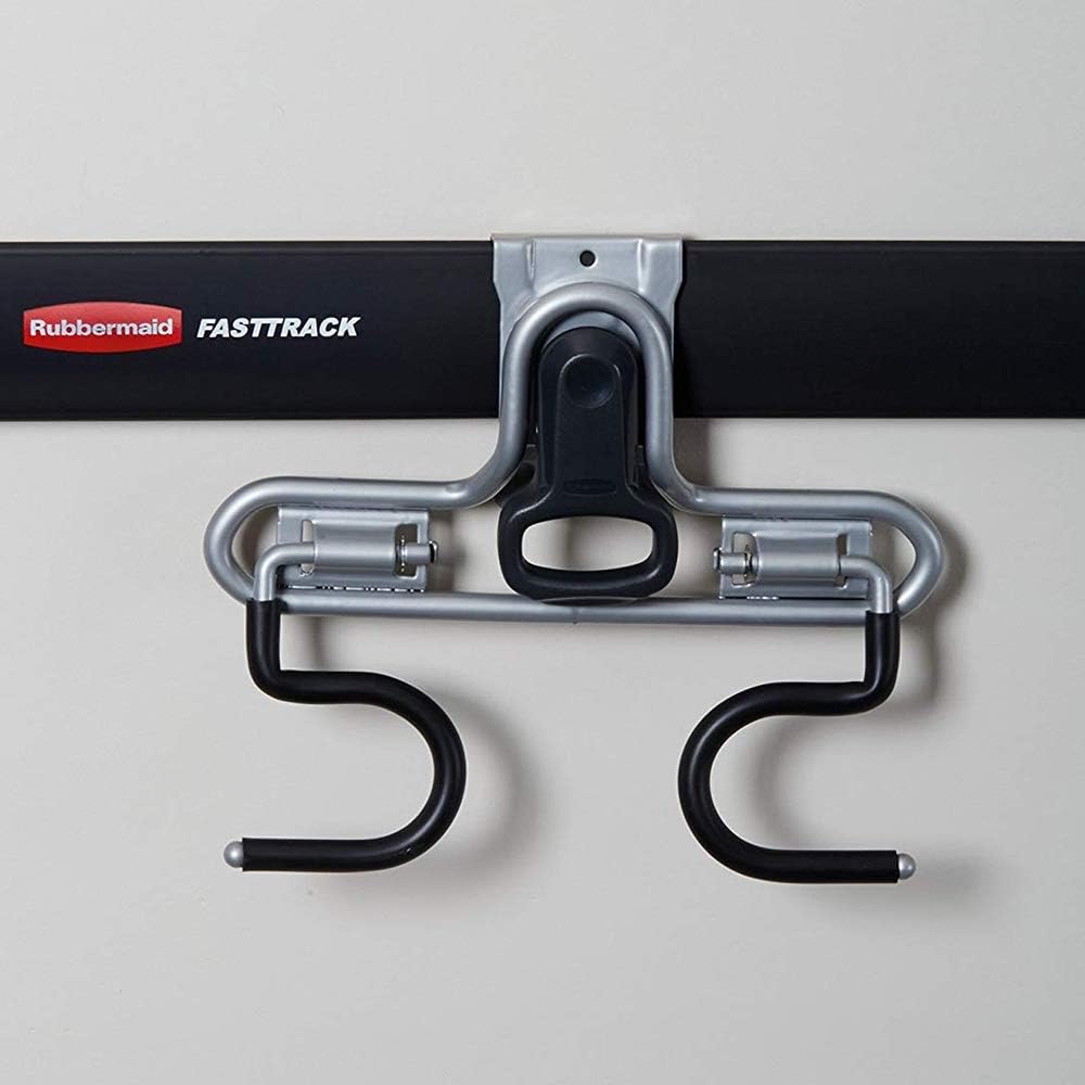 Fasttrack Wall Double S Hook 2 Handle Garage Storage Organizer Rack for Hand Tools (4 Pack) - Image 3