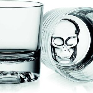 Skull Whiskey Glasses, Old Fashioned Whiskey Glasses, Drinking Glasses - Set of 2