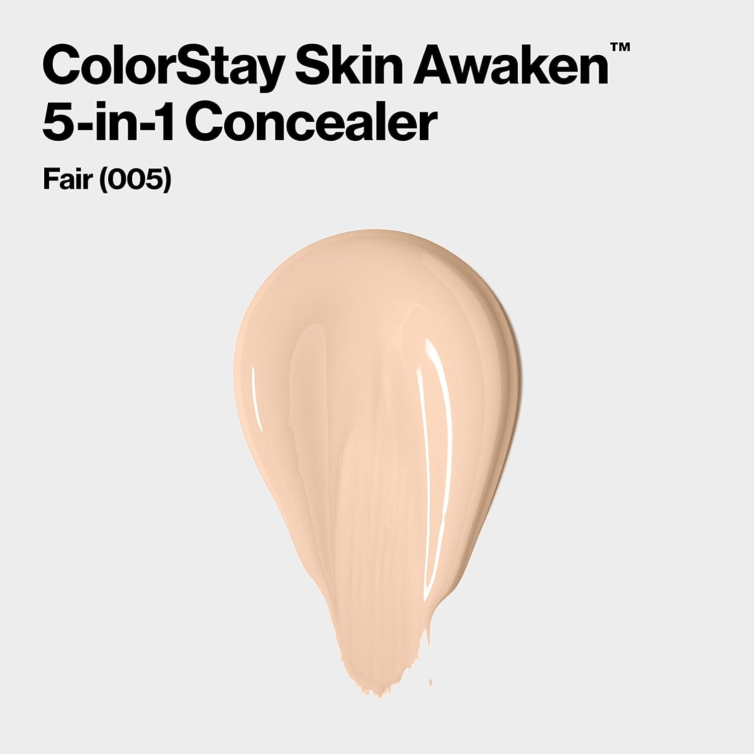 Revlon ColorStay Skin Awaken 5-in-1 Concealer, Lightweight, Creamy Longlasting Face Makeup with Caffeine & Vitamin C, For Imperfections, Dark Circles & Redness, 005 Fair, 0.27 Fl Oz - Image 3