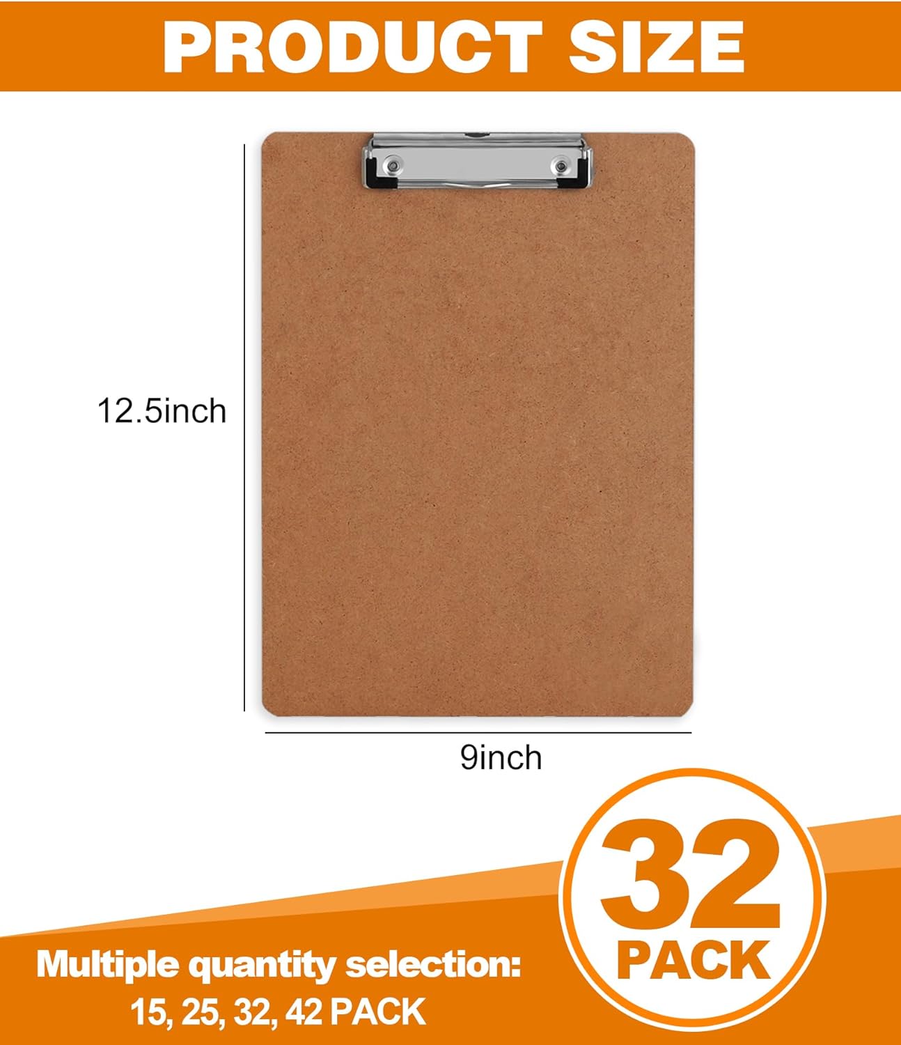 Clipboards, HERKKA 32 Pack Hardboard Office Clipboards Low Profile Clip Standard A4 Letter Size, ECO Friendly - Image 4