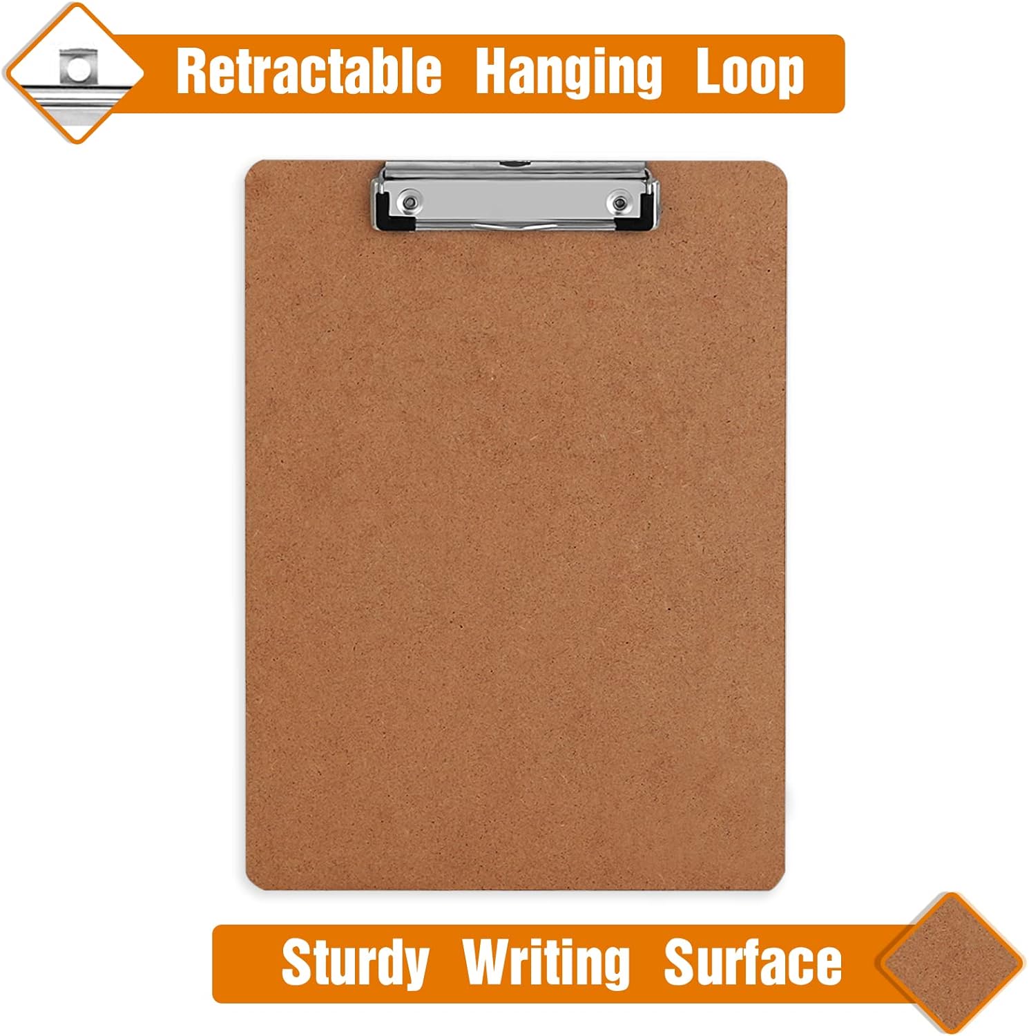 Clipboards, HERKKA 32 Pack Hardboard Office Clipboards Low Profile Clip Standard A4 Letter Size, ECO Friendly - Image 2