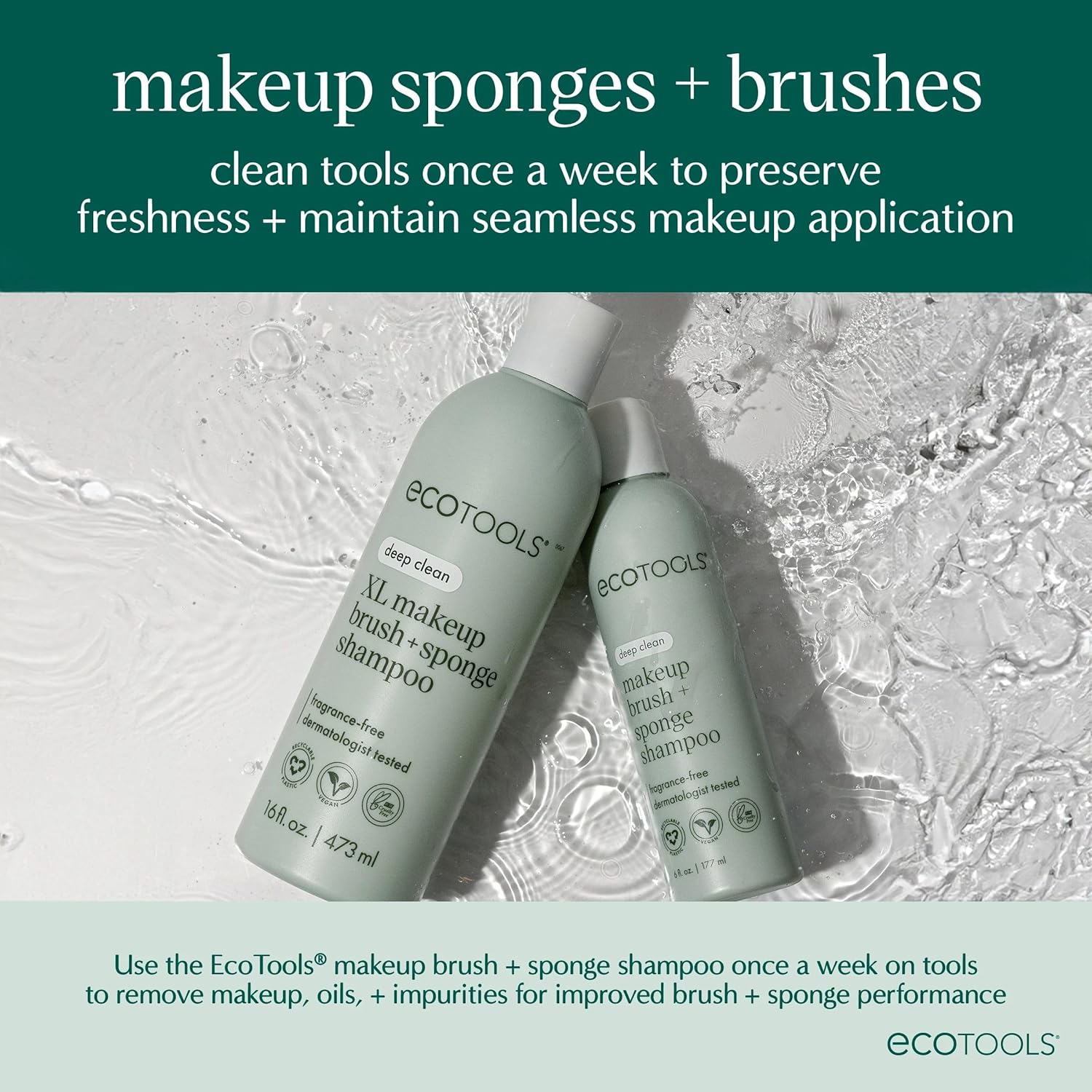 EcoTools Blurring Blender Makeup Sponge, Makeup Blending Sponge For Blurred Skin, For Liquid & Cream Foundation, Cloud Coverage Memory Foam, Eco Friendly, Latex Free, Cruelty-Free & Vegan 1 Count - Image 8