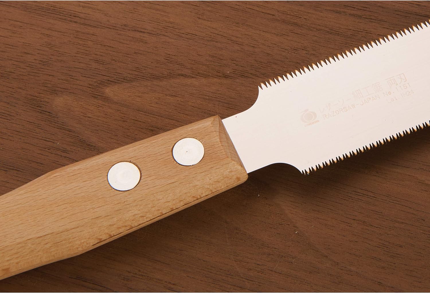 Razorsaw Flush Cutting Double Edge Saw 125mm with Wood Handle - Image 2