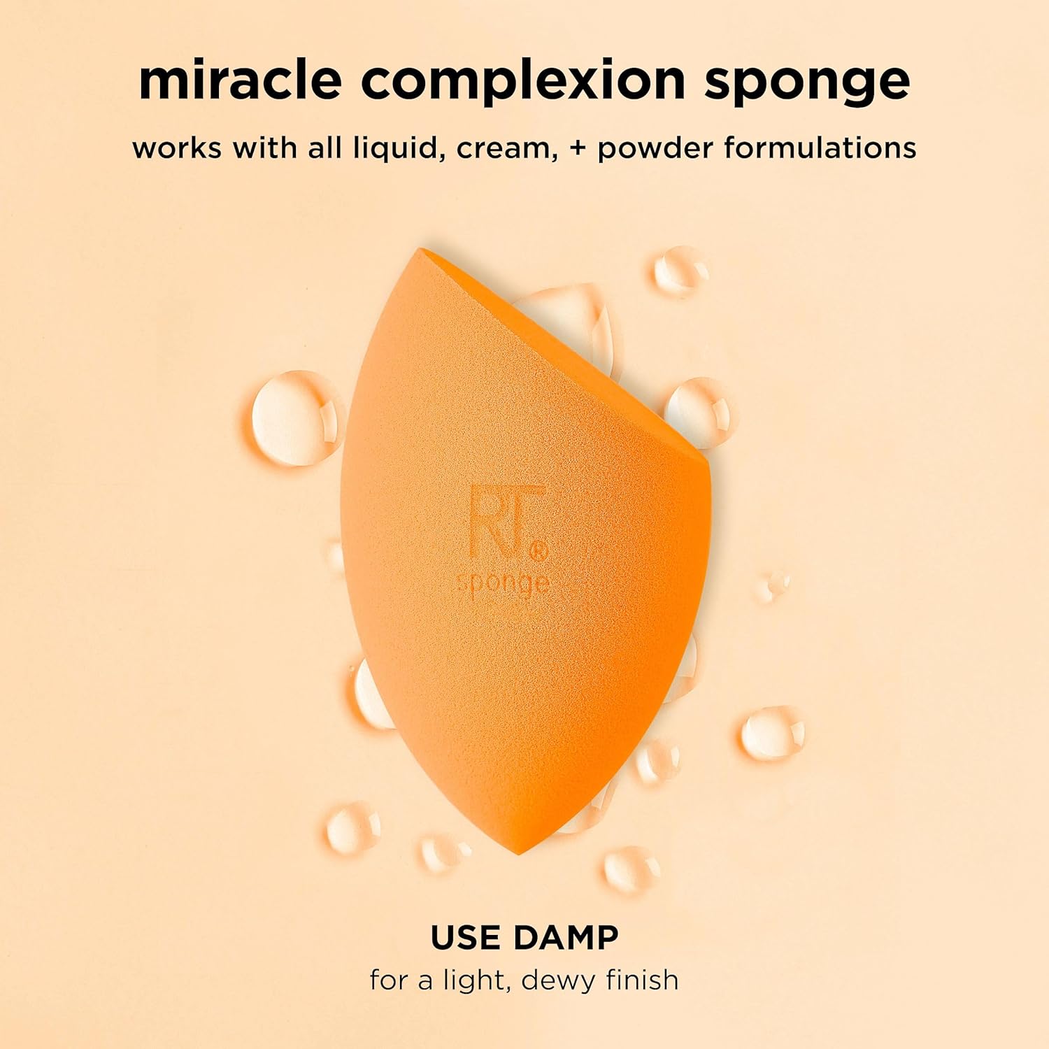 Real Techniques Miracle Complexion Sponge + Concealer Sponge Duo, Makeup Blending Sponges For Foundation & Concealer, Offers Light To Medium Coverage, Natural, Dewy Makeup, Latex-Free Foam 2 Count - Image 9