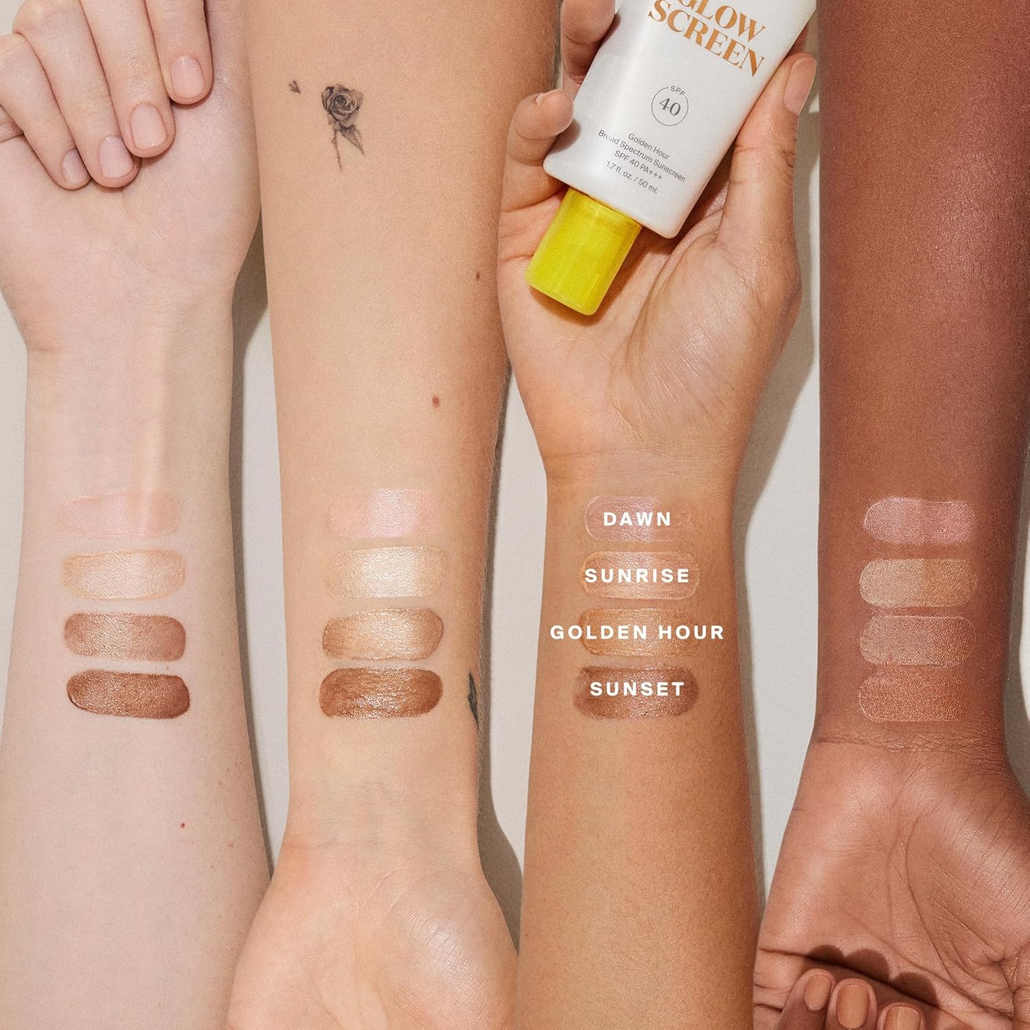 Supergoop! Glowscreen SPF 40, Sunrise (Champagne Glow) - 1.7 fl oz - Glowy Primer + Broad Spectrum Sunscreen - Helps Filter Blue Light - Boosts Hydration with Hyaluronic Acid, Vitamin B5 & Niacinamide - Image 7