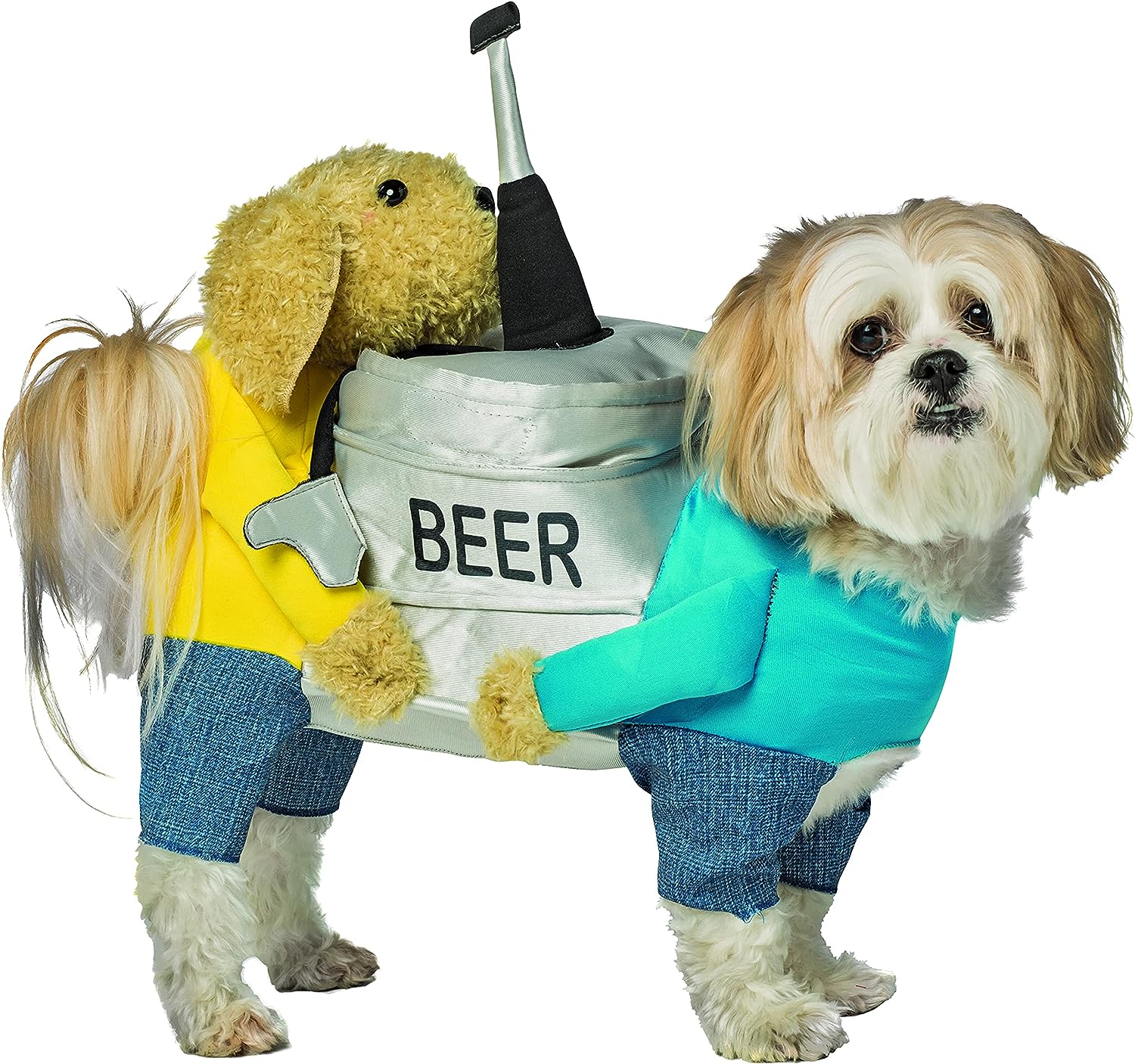 Dogs Carrying Beer Keg Dog Costume - XS
