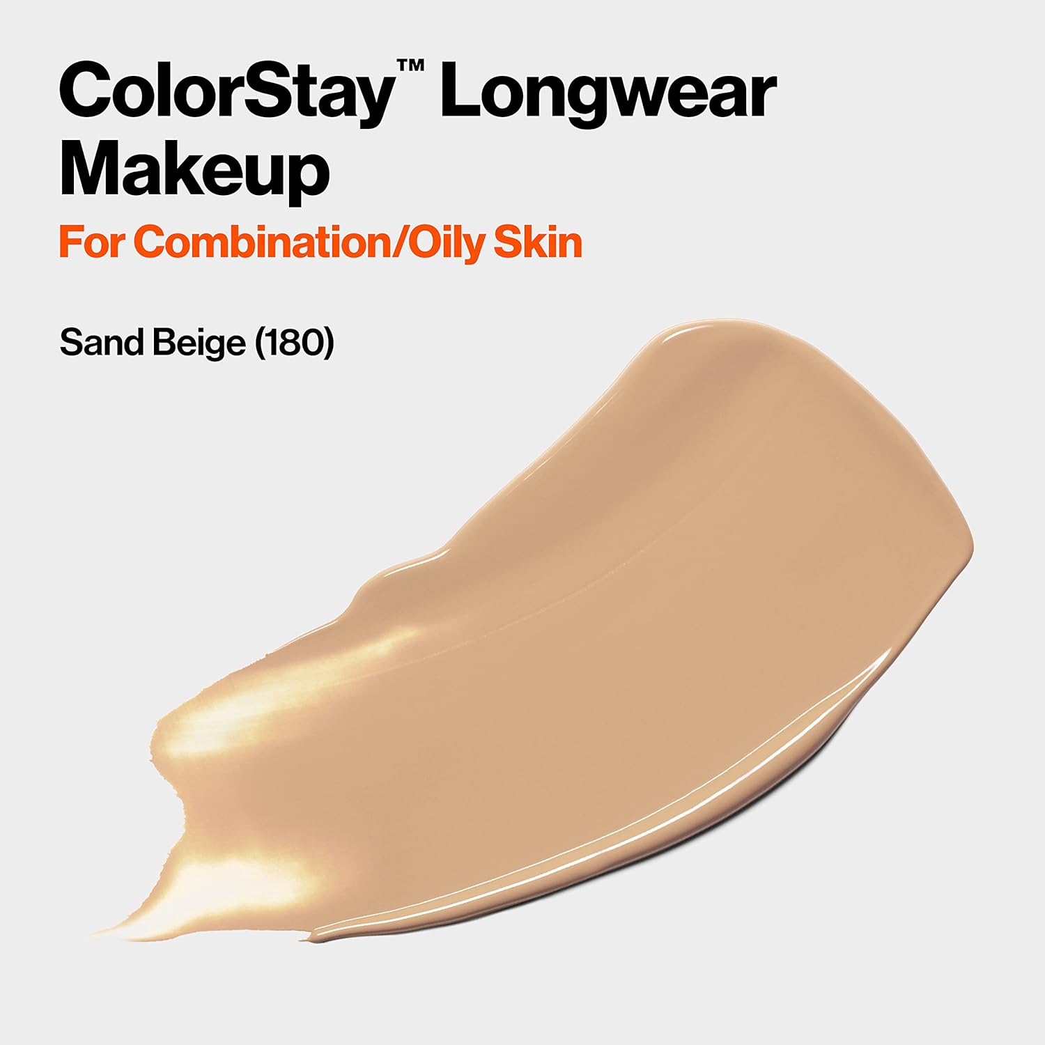 Revlon Liquid Foundation, ColorStay Face Makeup for Combination & Oily Skin, SPF 15, Medium-Full Coverage with Matte Finish, 180 Sand Beige, 1 Fl Oz - Image 2