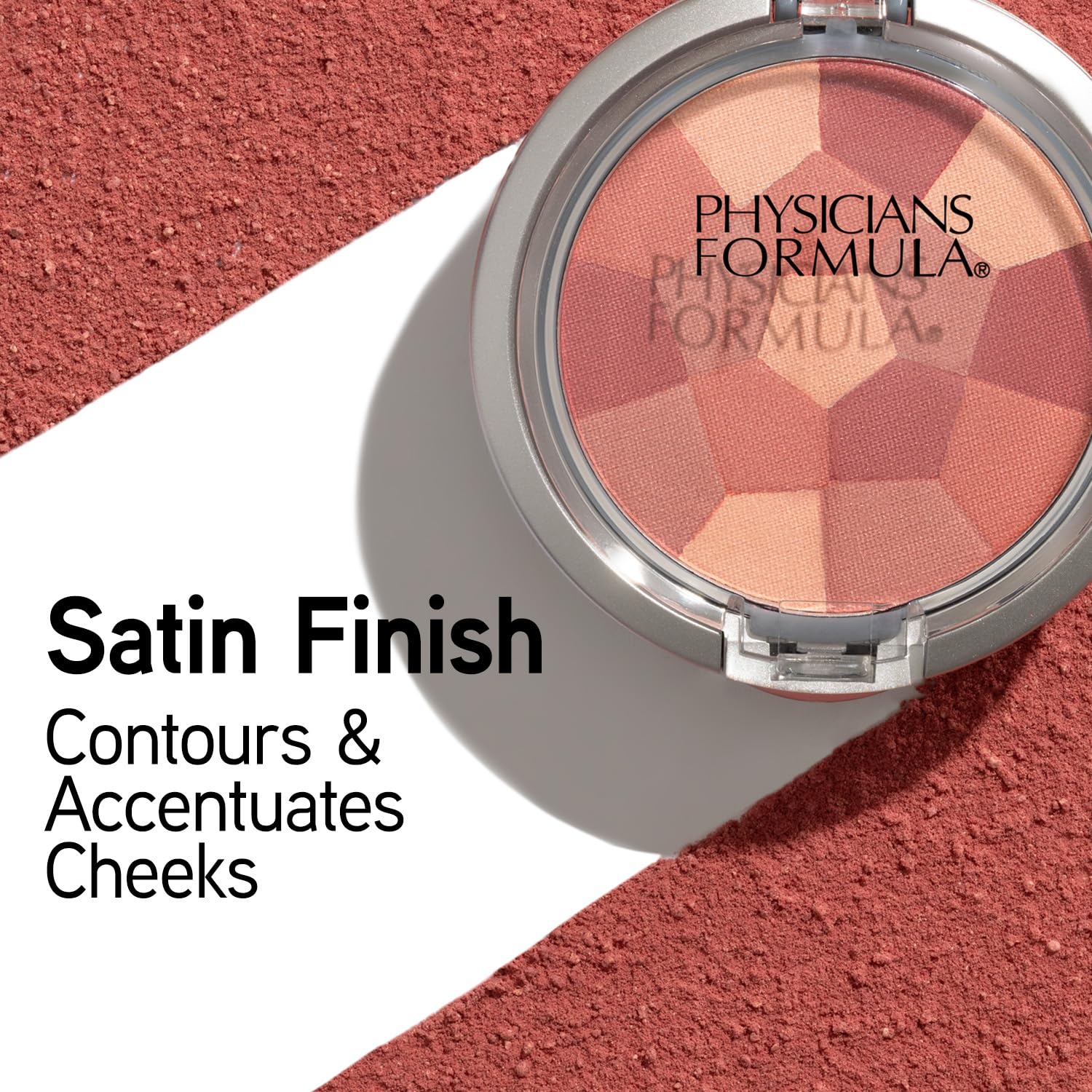 Physicians Formula Powder Palette Multi-Colored Blush Powder Blushing Rose, Dermatologist Tested - Image 2