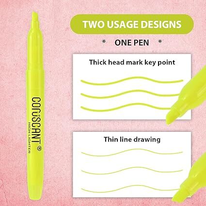 Highlighter - 36 pack color highlighter, color transparent visible fluorescent pen shell, wide chisel point mark, fluorescent pen, school, office - Image 3
